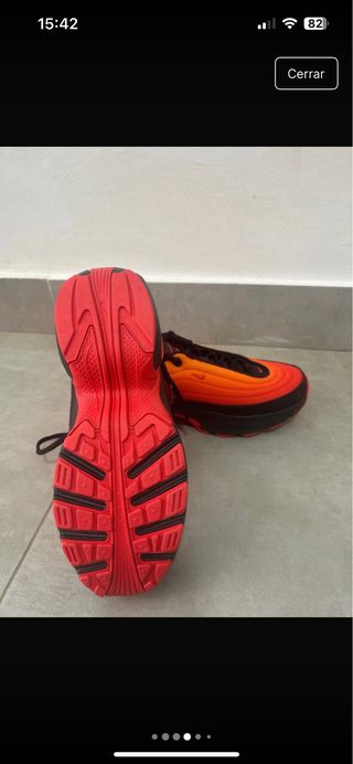 Zapatillas Nike Air Hombre/Mujer Negro/Naranja