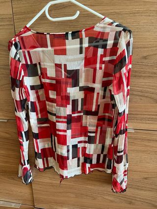 Camisa estampada manga larga