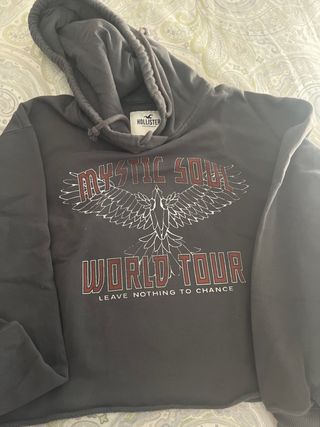 Sudadera Hollister Gris Mujer