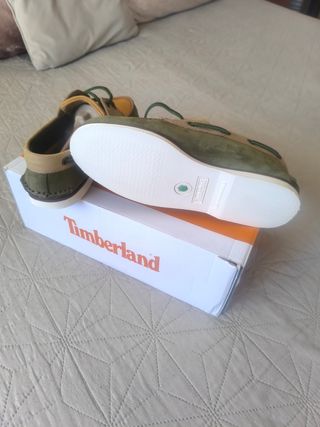 Zapatos Timberland Verde y Amarillo
