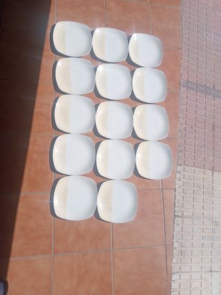 14 Platos Churchill Cuadrados