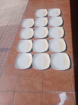 14 Platos Churchill Cuadrados