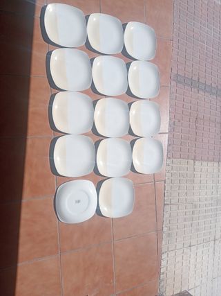 14 Platos Churchill Cuadrados