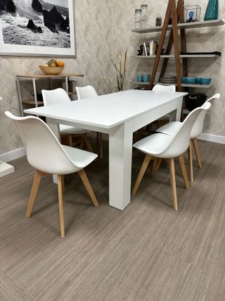 Mesa de comedor y 6 sillas nuevas
