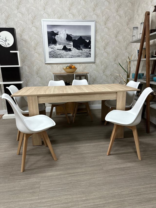 Mesa de comedor y 6 sillas nuevas