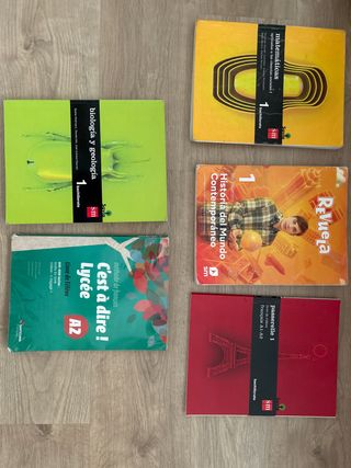LIBROS 1° BACHILLERATO