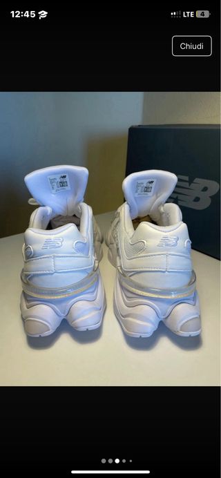 New Balance 9060 Bianche Taglia 44