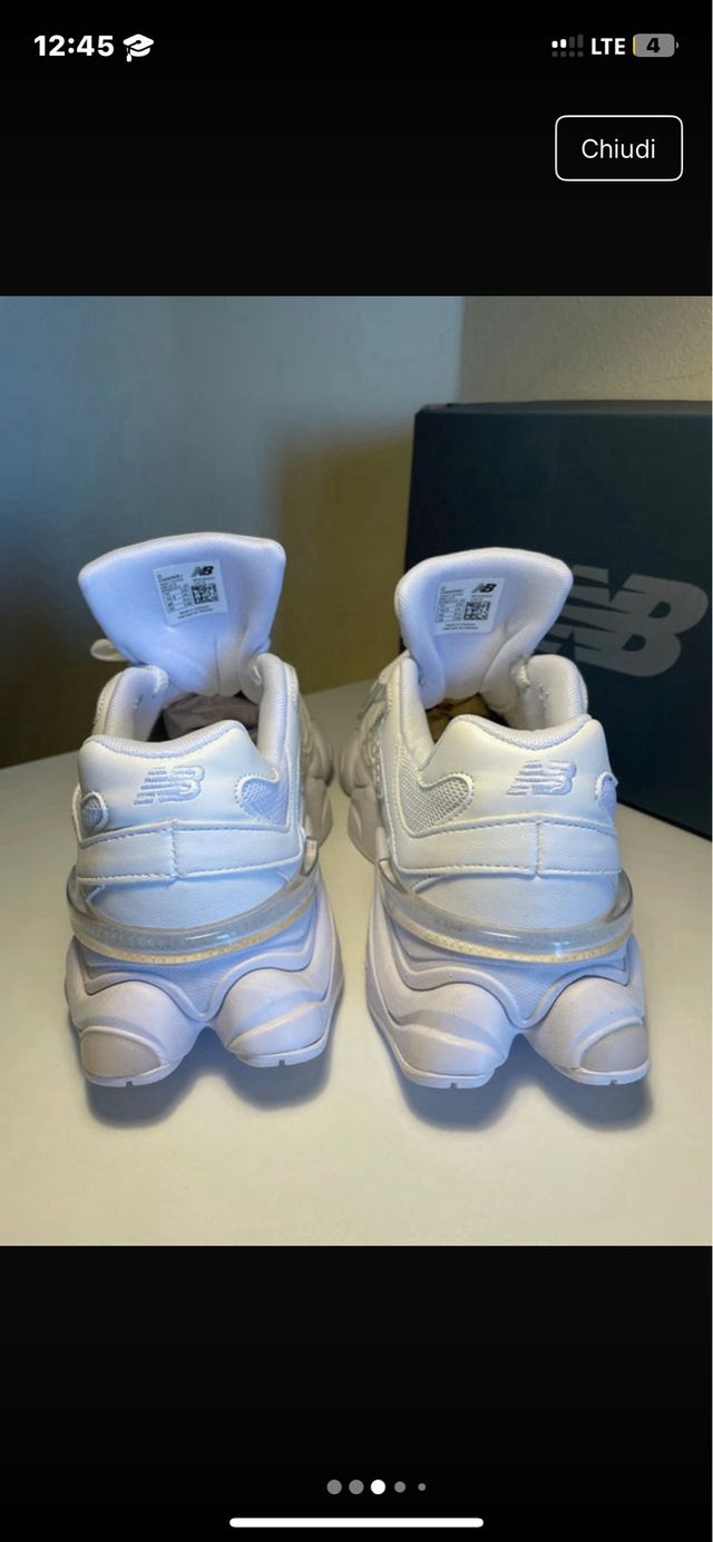 New Balance 9060 Bianche Taglia 44