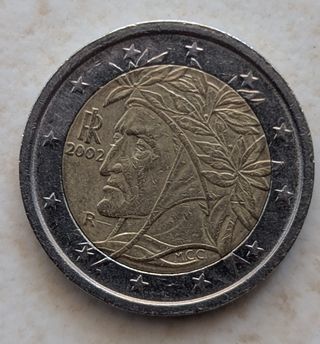 Moneta 2 Euro Italia 2002