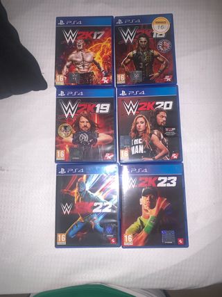 Lote 6 Juegos WWE 2K PS4
