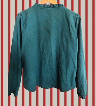 Camicia donna verde petrolio M
