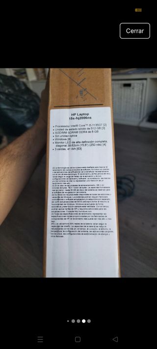 Ordenador Portátil HP Plata