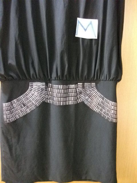 Vestido Negro/plateado, Talla M, + Regalo 2 faldas