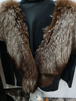 Chaquetón de mujer negro