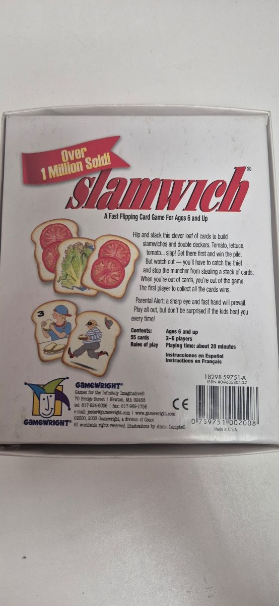 Juego de cartas Slamwich