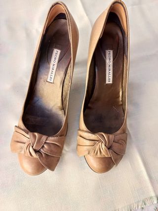 Zapatos Pedro Miralles Piel Beige Talla 39 5