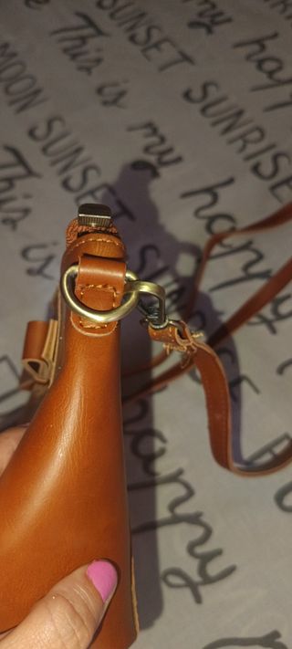 Bolso de mano marrón