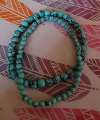 Conjunto Pulseras Piedra Turquesa