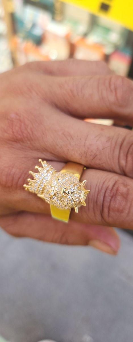 Anillo de oro con sello talla 26 PITBULL