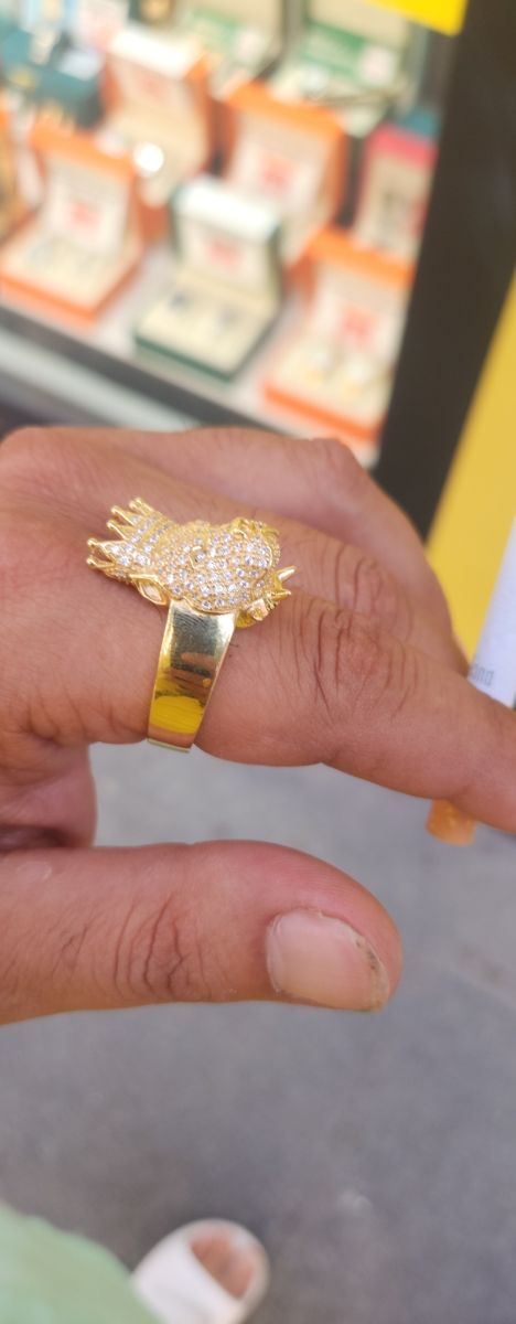 Anillo de oro con sello talla 26 PITBULL