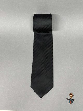 Corbata Westbury Negra Rayas Seda