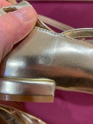 Scarpe Mary Jane Oro Nuove