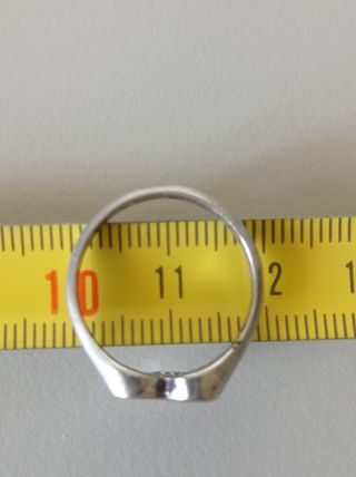 Anello argento vintage cuore nero