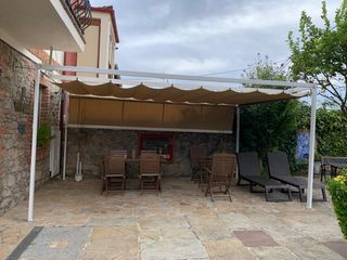 Pergola gazebo beige