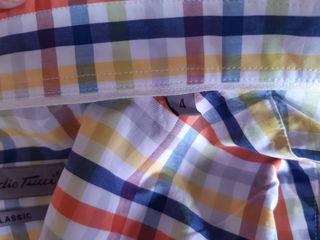 Camisa Emidio Tucci cuadros manga corta