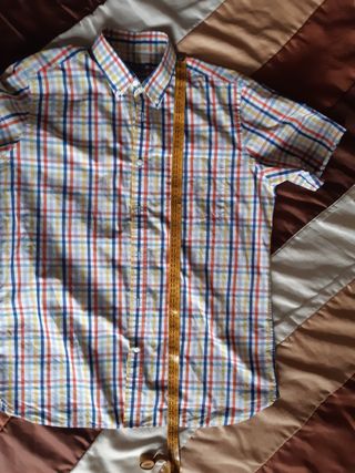 Camisa Emidio Tucci cuadros manga corta