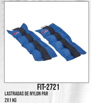 Tobilleras Lastradas Nylon Par 2x1 KG