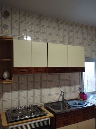 6 Muebles Altos Cocina Fornica Beige/Marrón