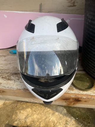 Casco LS2 FF370 EASY 
Blanco y negro