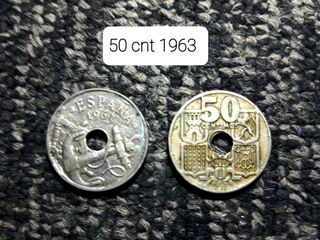 50 Céntimos España 1963
