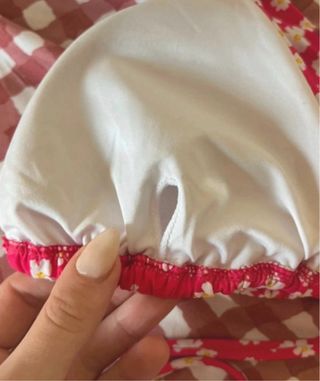 Bikini fucsia flores talla M
