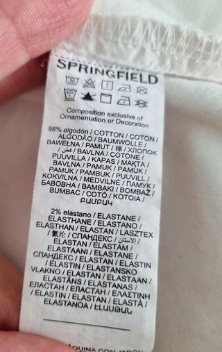 Cazadora vaquera Springfield blanca Talla L