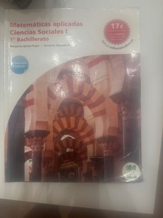 Matemáticas aplicadas, ciencias sociales,1bach