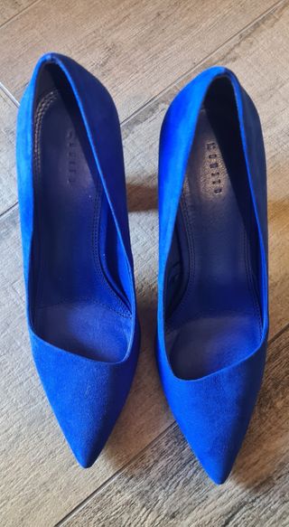 Zapatos de tacón azul talla 40