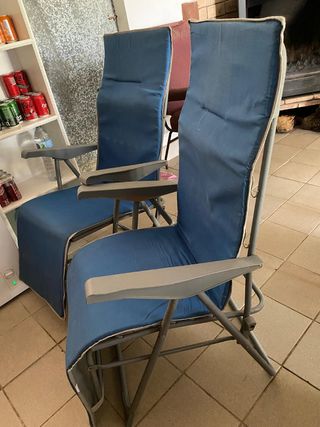 Hamacas Tumbonas Reclinables Azul