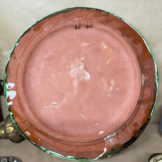 Plato cerámico artesano pintado a mano