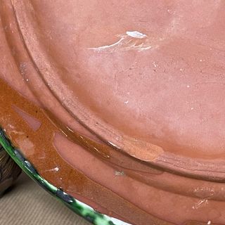 Plato cerámico artesano pintado a mano