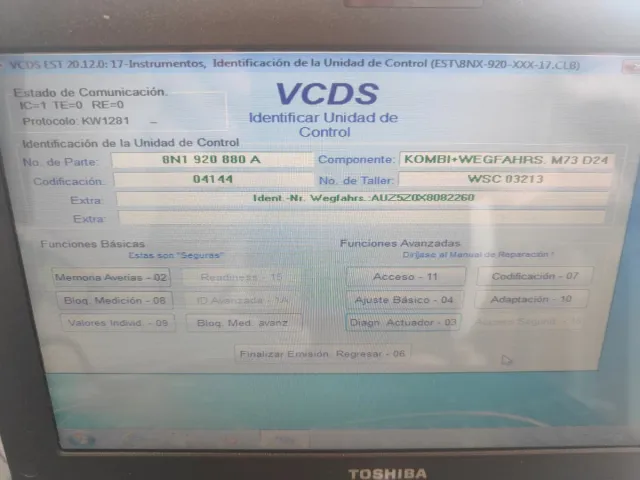 Cuadro de instrumentos Audi TT MK1. RECONSTRUIDO.