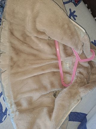 Abrigo Zara niña borreguito beige