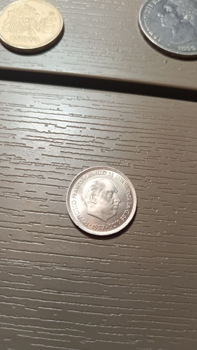 Moneda 5 Pesetas Franco 1957