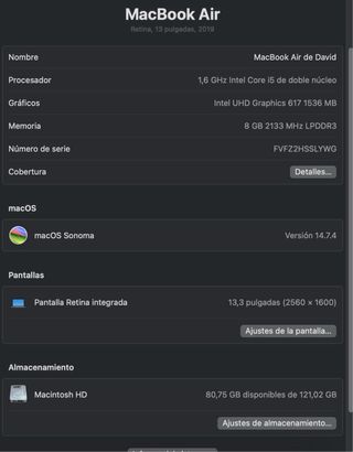 MacBook Air 13» 2019 Argento
