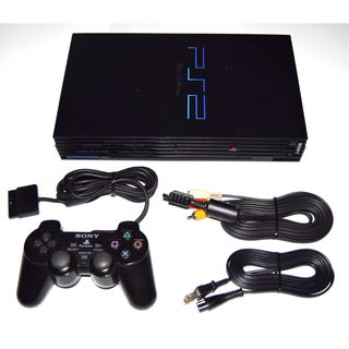 Consola PS2 Sony Negra + Cables