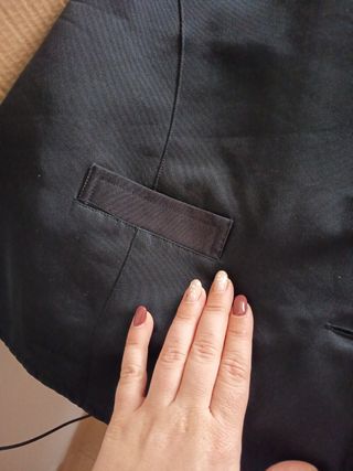 Chaleco de camarero negro