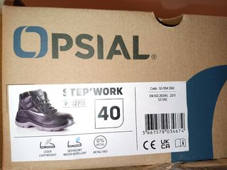 Botas de seguridad negras y grises