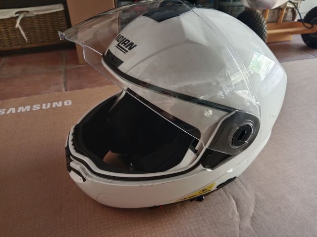 Casco Moto Nolan N104 Blanco Talla XL