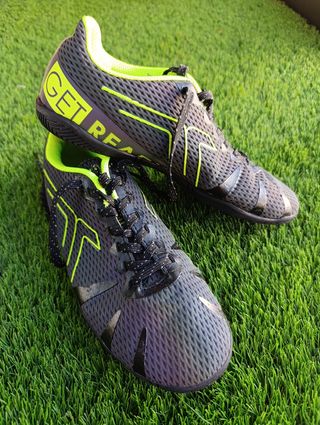 Zapatillas Fútbol Sala Decimas Grises y Verdes